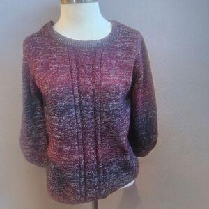 Christopher Banks Maroon Knit Sweater for Women